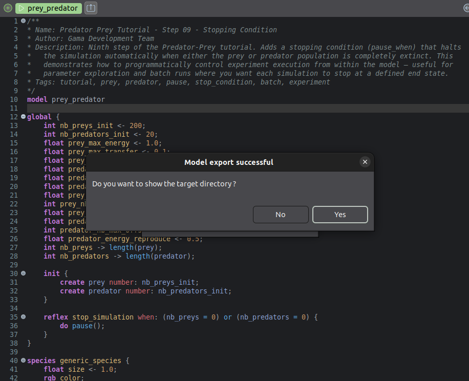 Export Ask Open Explorer