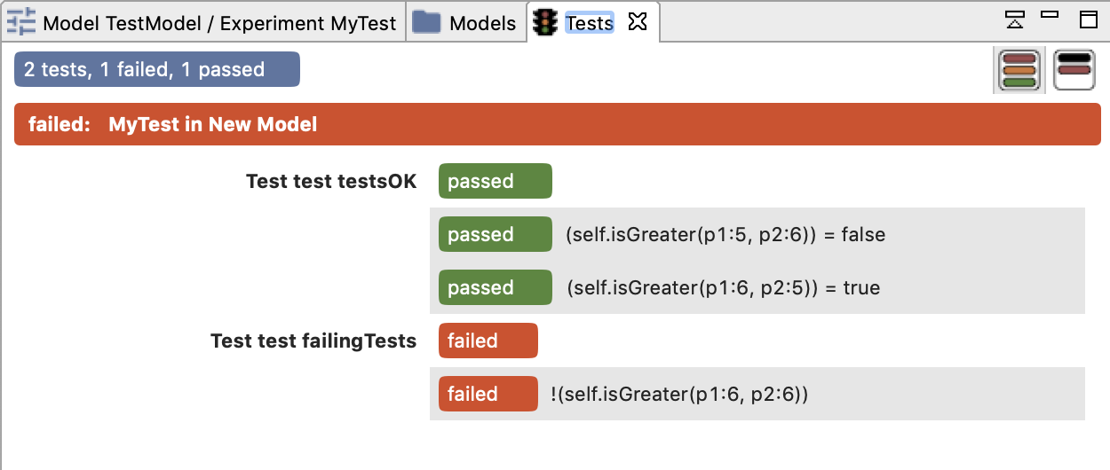 Interface for unit tests execution.